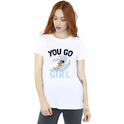 Disney - T-shirt YOU GO GIRL - Femme (Blanc)