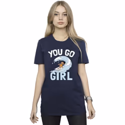 Disney - T-shirt YOU GO GIRL - Femme (Bleu marine)