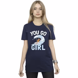 Disney - T-shirt YOU GO GIRL - Femme (Bleu marine)