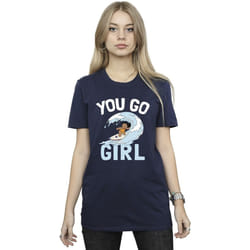 Disney - T-shirt YOU GO GIRL - Femme (Bleu marine)