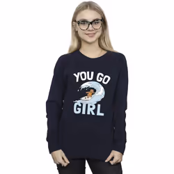 Disney - Sweat YOU GO GIRL - Femme (Bleu marine)