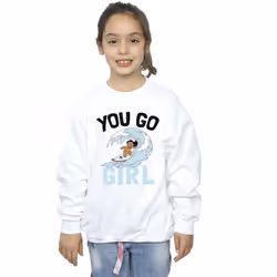 Disney - Sweat YOU GO GIRL - Fille (Blanc)