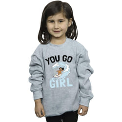 Disney - Sweat YOU GO GIRL - Fille (Gris chiné)