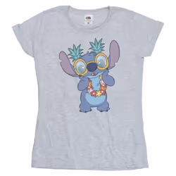 Disney - T-shirt TROPICAL FUN - Femme (Gris chiné)
