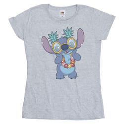 Disney - T-shirt TROPICAL FUN - Femme (Gris chiné)