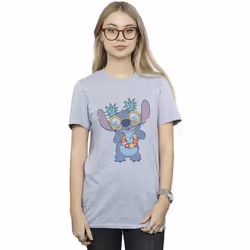 Disney - T-shirt TROPICAL FUN - Femme (Gris chiné)