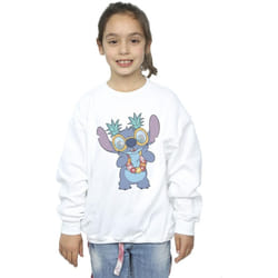 Disney - Sweat TROPICAL FUN - Fille (Blanc)