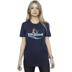 Disney - T-shirt - Femme (Bleu marine)