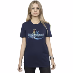 Disney - T-shirt - Femme (Bleu marine)