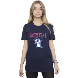 Disney - T-shirt - Femme (Bleu marine)