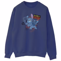 Disney - Sweat EASILY DISTRACTED - Homme (Bleu marine)