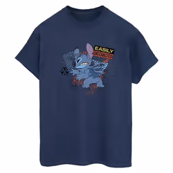 Disney - T-shirt EASILY DISTRACTED - Femme (Bleu marine)