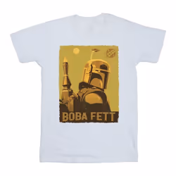 Star Wars - T-shirt THE BOOK OF BOBA FETT PLANETARY STARE - Homme (Blanc)