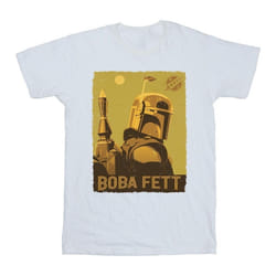 Star Wars - T-shirt THE BOOK OF BOBA FETT PLANETARY STARE - Homme (Blanc)