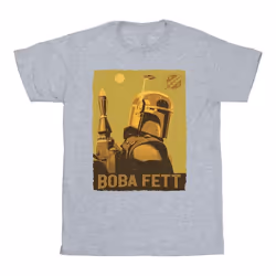 Star Wars - T-shirt THE BOOK OF BOBA FETT PLANETARY STARE - Homme (Gris chiné)