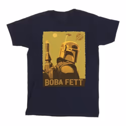 Star Wars - T-shirt THE BOOK OF BOBA FETT PLANETARY STARE - Homme (Bleu marine)