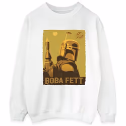 Star Wars - Sweat THE BOOK OF BOBA FETT PLANETARY STARE - Homme (Blanc)