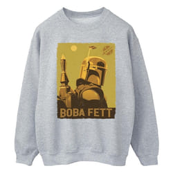 Star Wars - Sweat THE BOOK OF BOBA FETT PLANETARY STARE - Homme (Gris chiné)