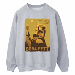 Star Wars - Sweat THE BOOK OF BOBA FETT PLANETARY STARE - Homme (Gris chiné)