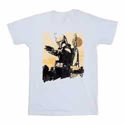 Star Wars - T-shirt THE BOOK OF BOBA FETT POINTS - Homme (Blanc)