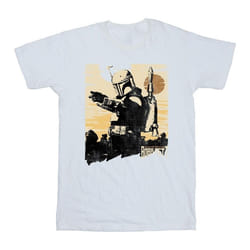 Star Wars - T-shirt THE BOOK OF BOBA FETT POINTS - Homme (Blanc)