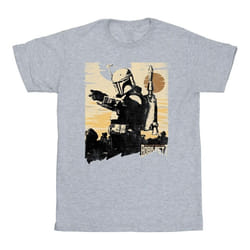 Star Wars - T-shirt THE BOOK OF BOBA FETT POINTS - Homme (Gris chiné)