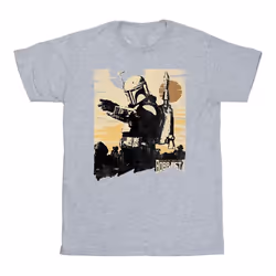 Star Wars - T-shirt THE BOOK OF BOBA FETT POINTS - Homme (Gris chiné)