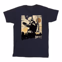 Star Wars - T-shirt THE BOOK OF BOBA FETT POINTS - Homme (Bleu marine)