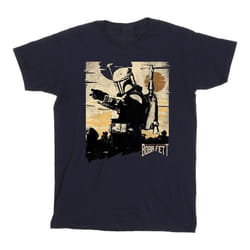 Star Wars - T-shirt THE BOOK OF BOBA FETT POINTS - Homme (Bleu marine)