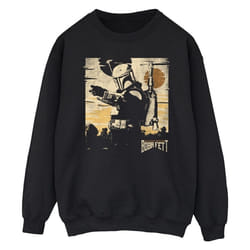 Star Wars - Sweat THE BOOK OF BOBA FETT POINTS - Homme (Noir)
