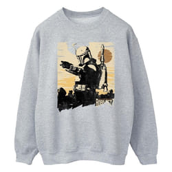 Star Wars - Sweat THE BOOK OF BOBA FETT POINTS - Homme (Gris chiné)