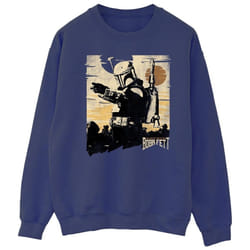 Star Wars - Sweat THE BOOK OF BOBA FETT POINTS - Homme (Bleu marine)