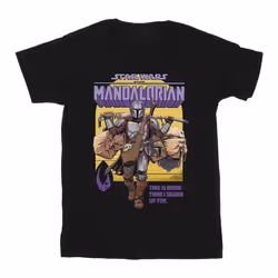 Star Wars - T-shirt THE MANDALORIAN MORE THAN SIGNED UP FOR - Homme (Noir)