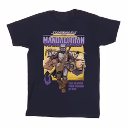 Star Wars - T-shirt THE MANDALORIAN MORE THAN SIGNED UP FOR - Homme (Bleu marine)
