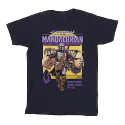 Star Wars - T-shirt THE MANDALORIAN MORE THAN SIGNED UP FOR - Homme (Bleu marine)