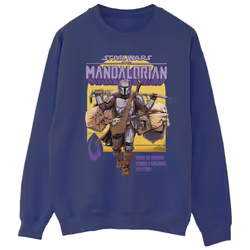 Star Wars - Sweat THE MANDALORIAN MORE THAN SIGNED UP FOR - Homme (Bleu marine)