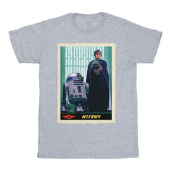 Star Wars - T-shirt THE MANDALORIAN MTFBWY - Garçon (Gris chiné)