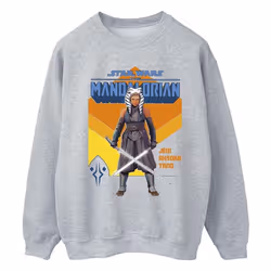Star Wars - Sweat THE MANDALORIAN JEDI - Homme (Gris chiné)