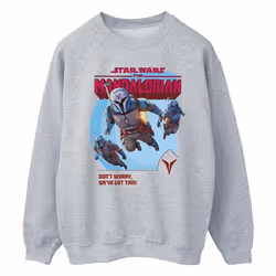 Star Wars - Sweat THE MANDALORIAN WE'VE GOT THIS - Homme (Gris chiné)