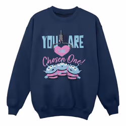 Disney - Sweat TOY STORY YOU ARE THE CHOSEN ONE - Fille (Bleu marine)