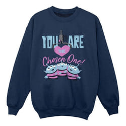 Disney - Sweat TOY STORY YOU ARE THE CHOSEN ONE - Fille (Bleu marine)
