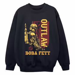 Star Wars - Sweat THE BOOK OF BOBA FETT - Garçon (Noir)