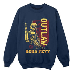 Star Wars - Sweat THE BOOK OF BOBA FETT - Garçon (Bleu marine)