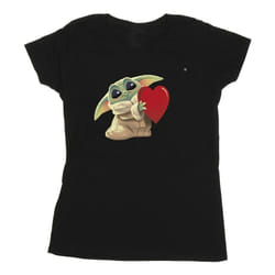 Star Wars - T-shirt THE MANDALORIAN THE KIDS WITH HEART - Femme (Noir)