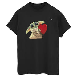 Star Wars - T-shirt THE MANDALORIAN THE KIDS WITH HEART - Femme (Noir)