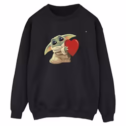 Star Wars - Sweat THE MANDALORIAN THE KIDS WITH HEART - Femme (Noir)