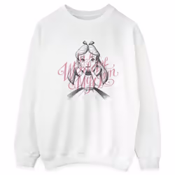 Disney - Sweat ALICE IN WONDERLAND IN A WORLD OF MY OWN - Femme (Blanc)