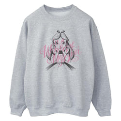 Disney - Sweat ALICE IN WONDERLAND IN A WORLD OF MY OWN - Femme (Gris chiné)