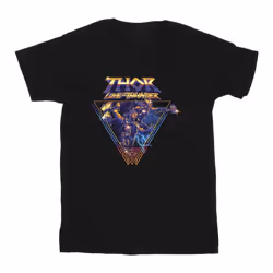 Marvel - T-shirt LOVE AND THUNDER - Garçon (Noir)