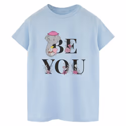 Disney - T-shirt BE YOU - Femme (Bleu clair)